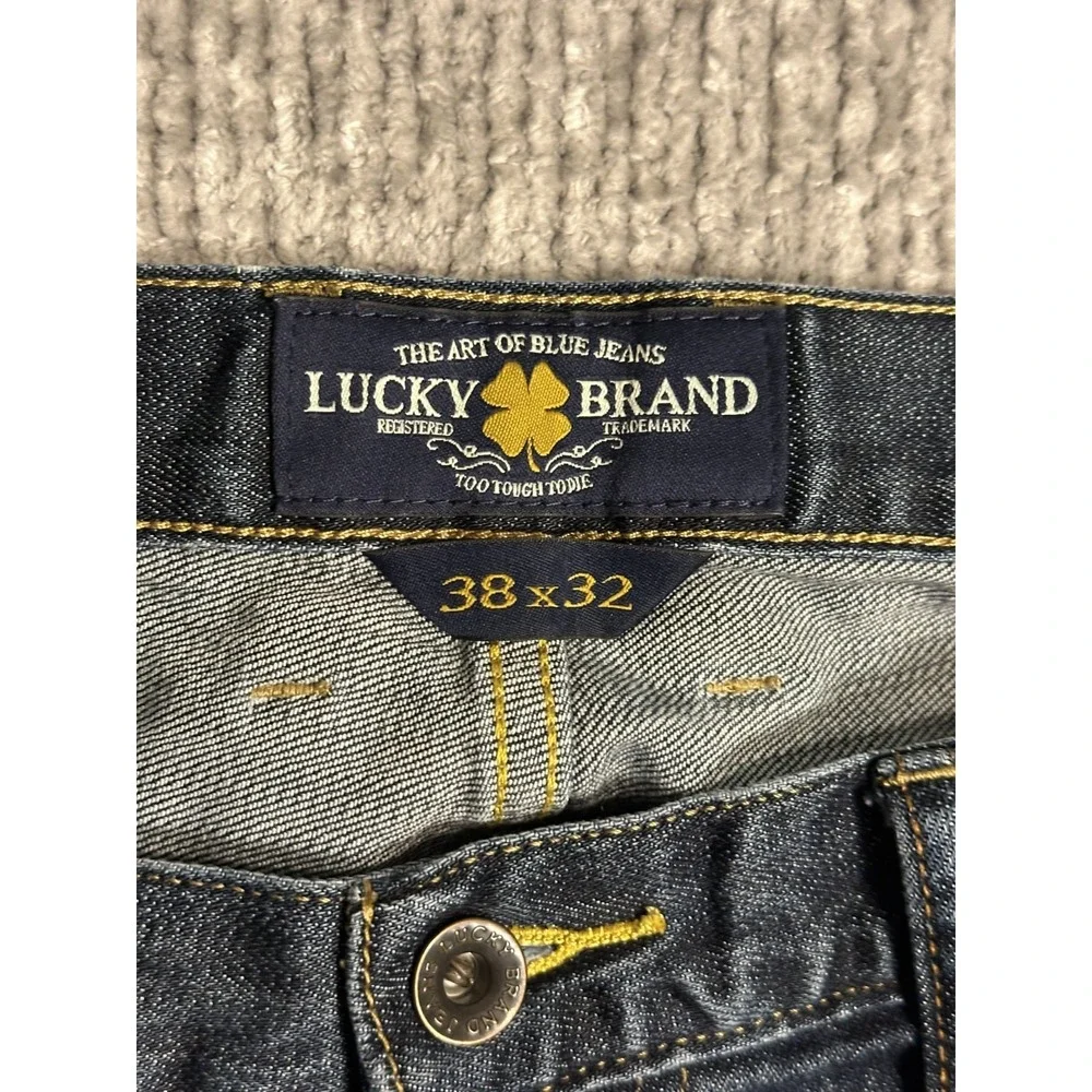 Lucky Brand Jeans Men's 363 New Vintage Straight 38x32 Blue Denim